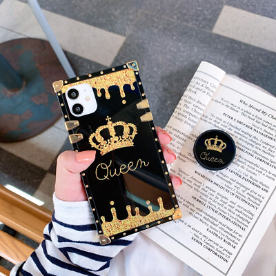 #ad For LG Stylo7 6 5 4 5G 4G K51 K61 Luxury Fashion Crown Square Case Cover $10.99