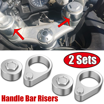 2x Handle Bar Risers For Honda Blackbird CBR1100XX VFR800 V TEC 2002 43mm Forks $37.99