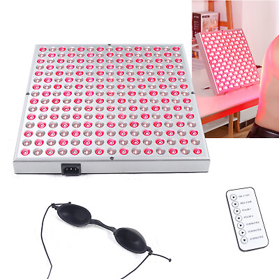 #ad LED Therapy Light 45W Red Infrared Panel Pulse Lamp Remote Full Body Anti Aging $35.15