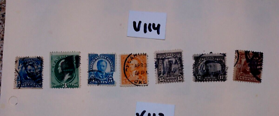 #ad OLD US USED STAMPS 19TH 20TH CENTURY LOT # V 114 $1.99