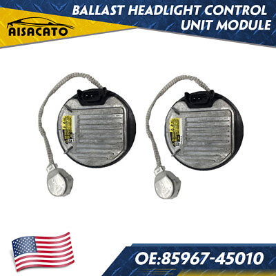 #ad 2pc 85967 45010 For Lexus Toyota XENON HID Ballast Headlight Control Unit Module $60.80