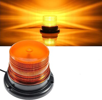 #ad LED Strobe Light 12V 80 Amber Warning Lights Emergency Flashing Beacon Trucks $25.75
