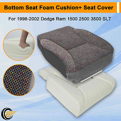 #ad Driver Side Bottom Seat Cover Foam Cushion For 98 02 Dodge Ram 1500 2500 3500 $47.97