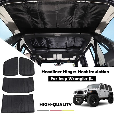 #ad Headliner Hinges Heat Insulation Insulation for 4Door Jeep Wrangler JL 2018 2019 $77.99