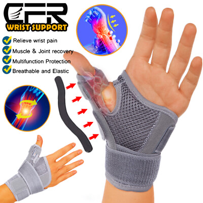 #ad Thumb Wrist Brace Support Hand Sprain Carpal Tunnel Arthritis Running Left Right $21.29
