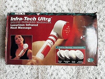 #ad Vtg Infrared Handheld Massager HoMedics QB 60 Infra Tech Ultra Deluxe Tested 93’ $23.19