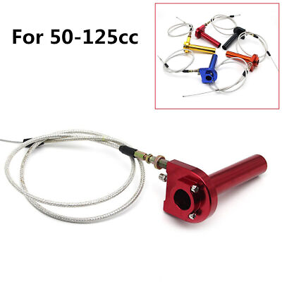 #ad CNC Throttle Turn Grip Quick TwisterCable For Motorcycle Scooter 22mm Handlebar $17.00
