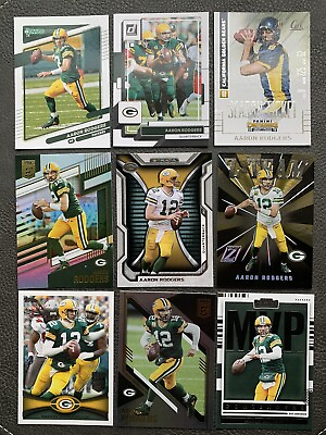 #ad Huge Aaron Rodgers Green Bay Packers Jets Cal 18 Card Collector Lot 2012 2022 $8.99