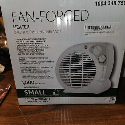 NEW Pelonis Heater 1500 Watt Electric Fan Forced Portable Adjustable Thermostat $27.80