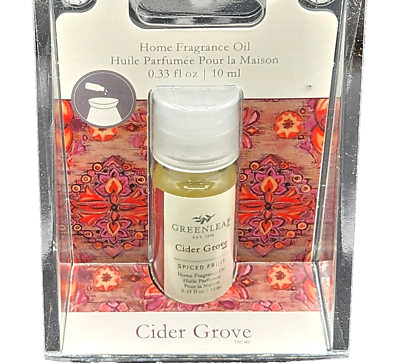 #ad Greenleaf Home Fragrance Oil Cider Grove Spiced Fruit scent for oil warmer New $10.00