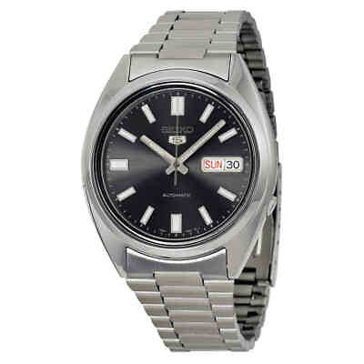 #ad Seiko 5 Automatic Black Dial Stainless Steel Men#x27;s Watch SNXS79K1 $111.43
