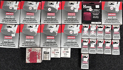 #ad Bi Metal Hole Saw Clearance Assortment Various Sizes amp; Brands $212.77