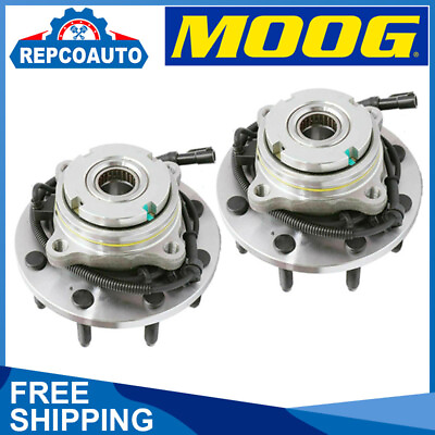 #ad Pair MOOG Front Wheel Bearing Hub for 1999 2004 Ford F250 F350 Super Duty w ABS $207.08