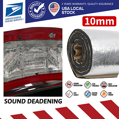 #ad 3x80quot;x40quot; Car Truck Door Hood Bonnet Heat Sound Proof Insulation Deadener Mat $89.75