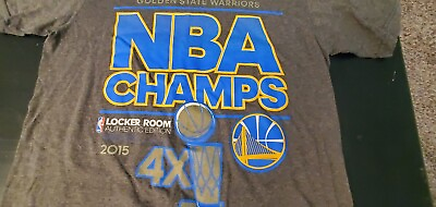 #ad Golden State Warriors Addidas NBA Champs 4x 2015 Locker Room edition $19.99