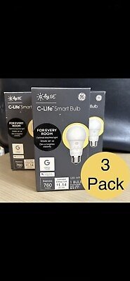 #ad GE C Life Smart Bulb 760 Lumens LED 3 Pack $12.00