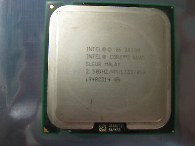 #ad Intel Core 2 Quad Q8300 2.50GHz 4MB L2 Cache 1333MHz LGA 775 CPU Processor SLGUR $2.49