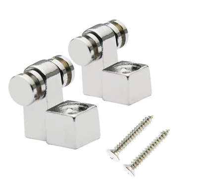 #ad 2pcs Chrome String Tree Retainer Rollers For Strat Electric Guitar Parts $4.98