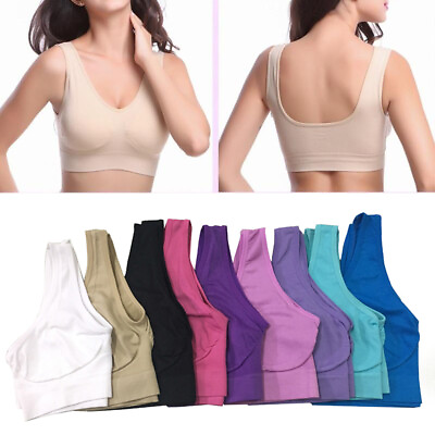 #ad Women Ladies Seamless Bra Comfort Sports Underwear Top Vest Shapewear Stretch AU $5.79