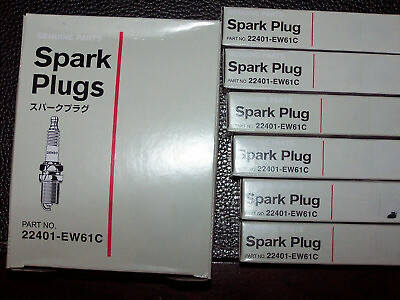 #ad 6PCS For Infiniti OEM spark plug set of 6 Original 22401 EW61C Denso FXE22HR11 $19.99