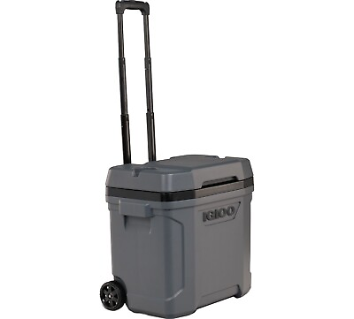 #ad Igloo 30 Quart Latitude Roller Cooler With Wheels Holds Up To 41 Cans $36.99