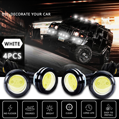 #ad 4x Kit de luz de rejilla LED blanca para For camión SUV Ford SVT Raptor Style $9.99