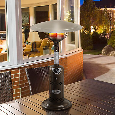 #ad BALI OUTDOORS Portable Patio Heater Outdoor Propane Table Top Heater Bronze $99.00