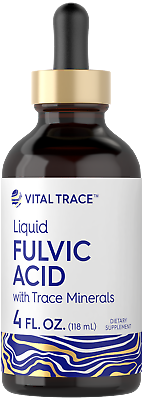 #ad Fulvic Acid Drops 4 fl oz Liquid Trace Minerals Vegetarian by Carlyle $16.49