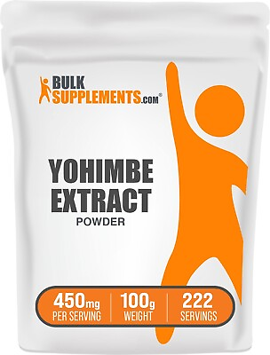 #ad BulkSupplements Yohimbe Extract Powder 100g 450 mg Per Serving $14.96