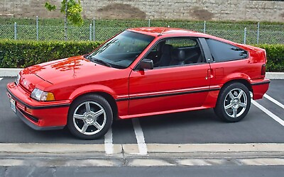 #ad 1987 Honda CRX Si red 24 X 36 INCH POSTER $23.99