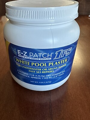 #ad 3lbs E Z PRODUCTS E Z Patch 1FS Fast Set Pool Plaster Repair White 3lbs $29.99
