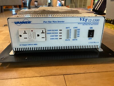 #ad VANNER VLT 12 1500 12 Volt DC to AC Pure Sine Wave Inverter $349.00