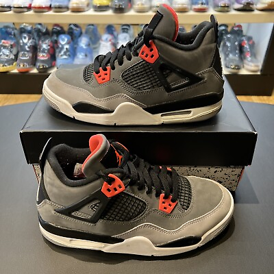 #ad Size 6.5Y Nike Air Jordan 4 Retro #x27;Infrared#x27; GS $200.00