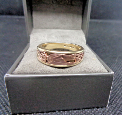 #ad Attractive Welsh 9ct Yellow amp; Rose Gold Clogau gold welsh Dragon Ring size P $484.39