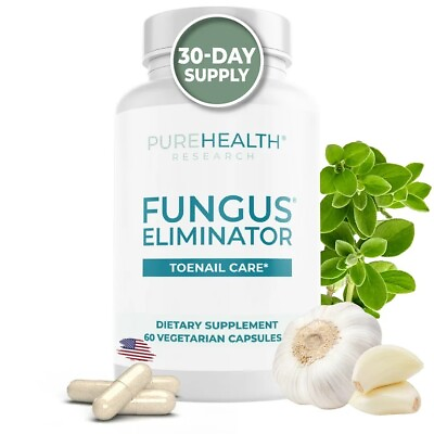 #ad PureHealth Research FUNGUS ELIMINATOR Toenail Care 60 Vegetarian Capsules $45.00