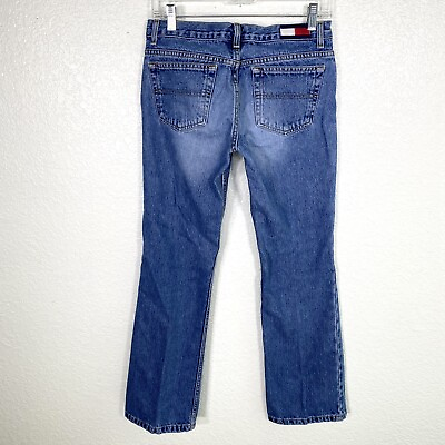 #ad Vintage Tommy Hilfiger Hip Jeans Womens 7 Sandblast Wash Straight Tommy Jeans $13.50