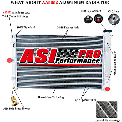 #ad 4 Rows Aluminum Radiator for 2005 06 Pontiac GTO 6.0L 5967CC V8 GAS $229.00