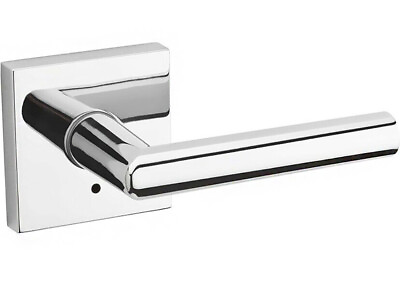 #ad Kwikset Milan 155MILSQT 26 Polished Chrome Privacy Door Lever w Square Rosette $32.55