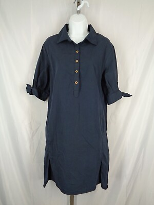 ECI New York Blue Shirt Dress Size 6 New $27.97