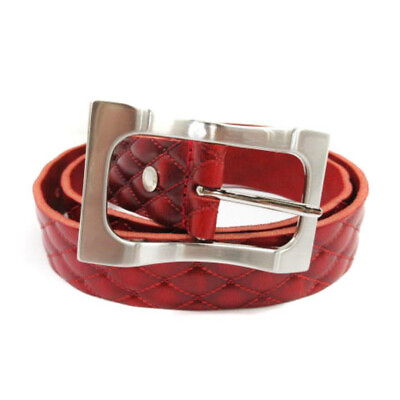 #ad Nippon de Handmade Takada belt Tochigi leather red 230921E Used $64.12