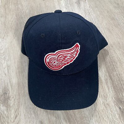 #ad Vintage Detroit Red Wings Hat Sports Specialties Snapback NHL Hockey Navy Cap $27.00