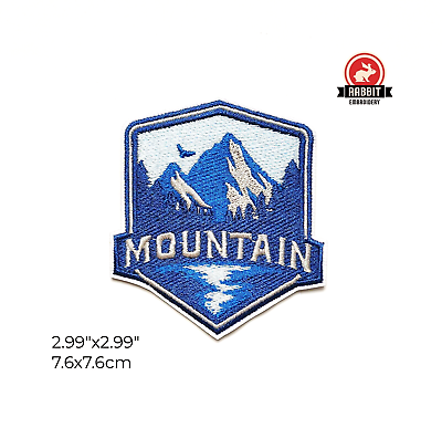 #ad Mountain Embroidered Patch Adventure Nature Camping Iron On Sew On Type C $3.85