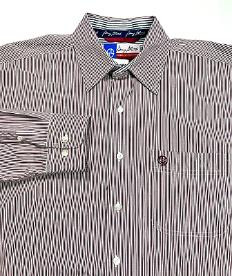 #ad Wrangler George Straight Shirt Western Cowboy Rodeo Red Striped Men#x27;s L $18.69
