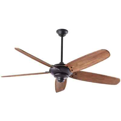 #ad Home Decorators Altura 68 in. Matte Black Ceiling Fan w Downrod Remote Control $191.95