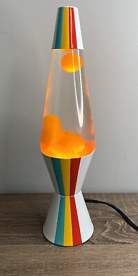#ad Beach Bum Lava Lamp 14.5quot; Orange Retro Liquid Clear Classic Schylling $24.99