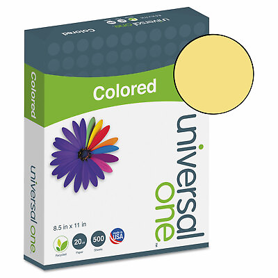 #ad UNIVERSAL Colored Paper 20lb 8 1 2 x 11 Goldenrod 500 Sheets Ream 11205 $16.00