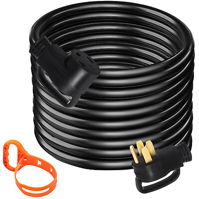 #ad VEVOR 50A 50ft RV Extension Cord Rain proof Cable for Trailer Motorhome Camper $163.99
