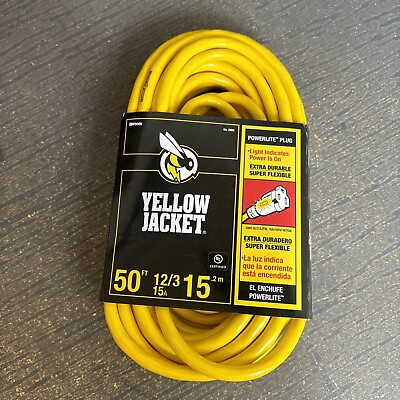 #ad Coleman Cable 02884 50 ft. 12 3 Yellow Jacket Extension Cord $59.99