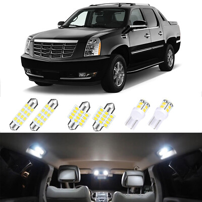 #ad For 2007 2014 Cadillac Escalade Premium White LED Interior Lights Kit 11 Pieces $11.98
