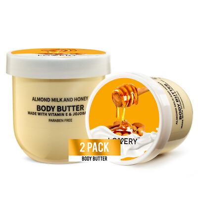 #ad Almond Milk amp; Honey Whipped Body Butter 12oz Ultra Hydrating Shea Butter 2pc $27.99